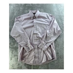 Jos A Bank Travelers Collection‎ Lavender Dress Shirt 16.5 35 Preppy Classic Fit